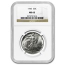 1940-1947 Walking Liberty Half-Dollar MS-63 NGC (Random)