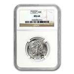 1940-1947 Walking Liberty Half-Dollar MS-64 NGC (Random)