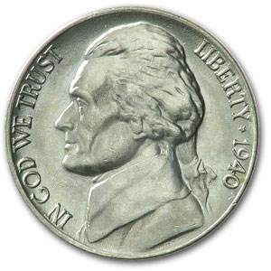 1940 Jefferson Nickel BU