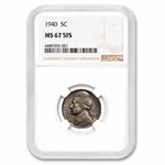 1940 Jefferson Nickel MS-67 NGC (FS)