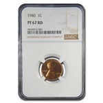 1940 Lincoln Cent PF-67 NGC (Red)