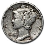 1940 Mercury Dime Good/VF