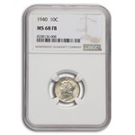 1940 Mercury Dime MS-68 NGC (FB)