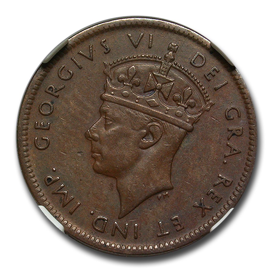 1940 Newfoundland 1 Cent AU-55 NGC (Brown)