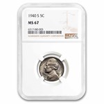 1940-S Jefferson Nickel MS-67 NGC