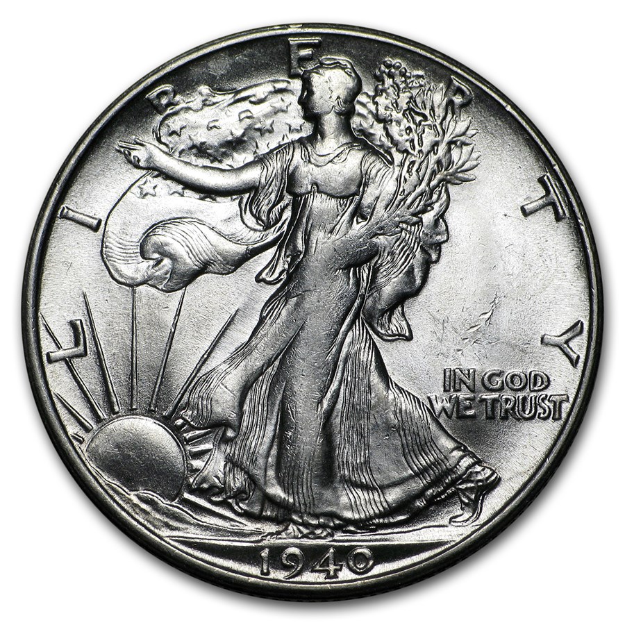 Download Buy 1940-S Walking Liberty Half Dollar BU | APMEX