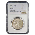 1940-S Walking Liberty Half Dollar MS-66 NGC