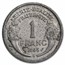 1941-1959 French Fourth Republic Aluminium 1 Franc Avg Circ