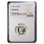 1941-D Mercury Dime MS-68 NGC (FB)