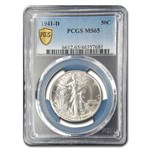 1941-D Walking Liberty Half Dollar MS-65 PCGS