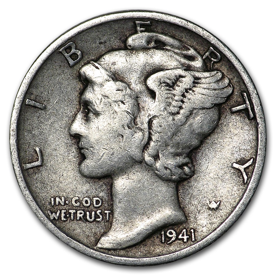 1941 Mercury Dime Good/VF