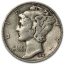 1941 Mercury Dime XF