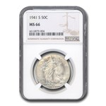 1941-S Walking Liberty Half Dollar MS-66 NGC