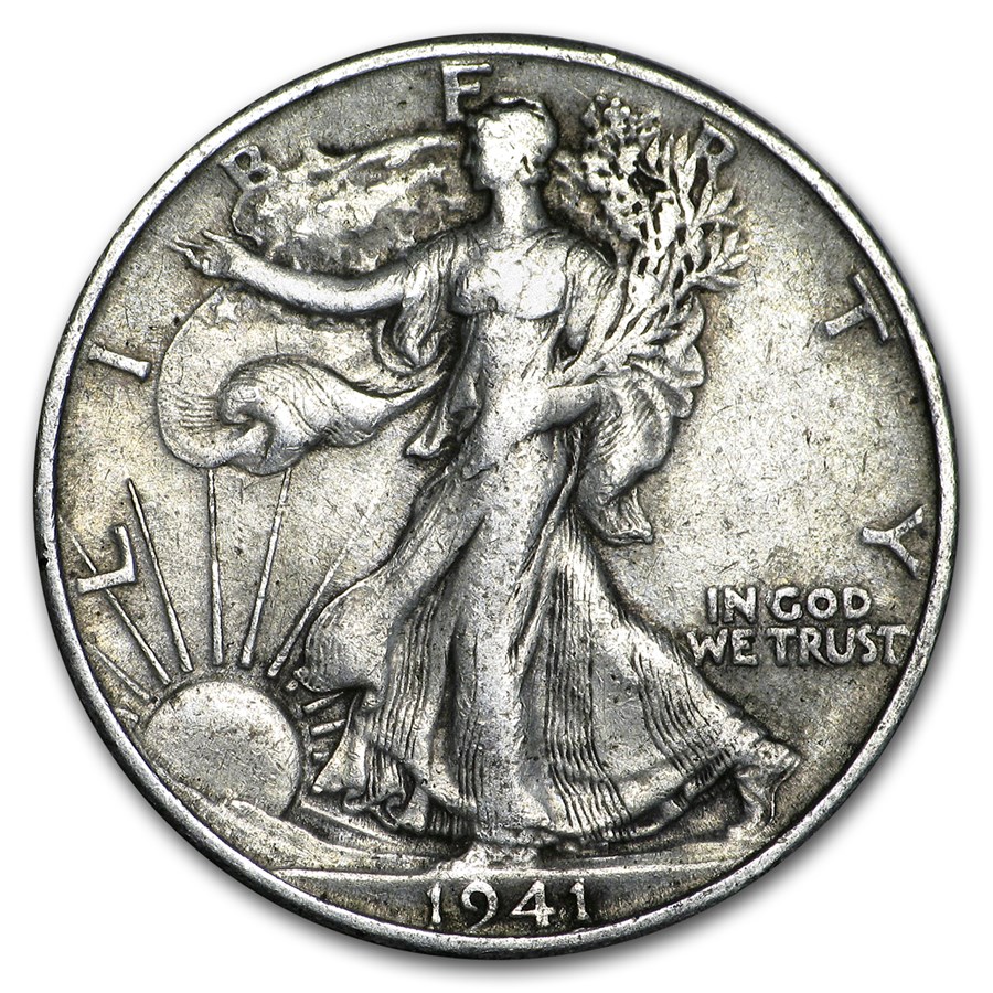 1941-S Walking Liberty Half Dollar XF