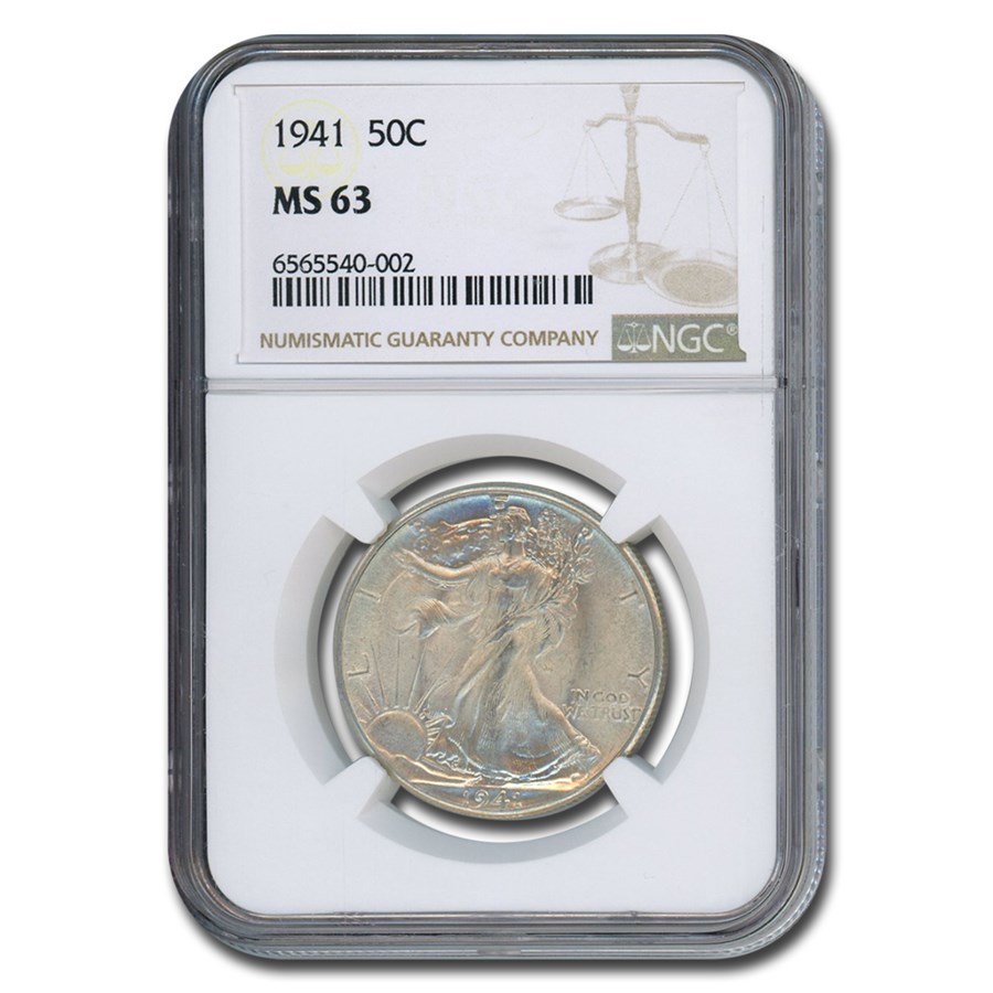 1941 Walking Liberty Half Dollar MS-63 NGC