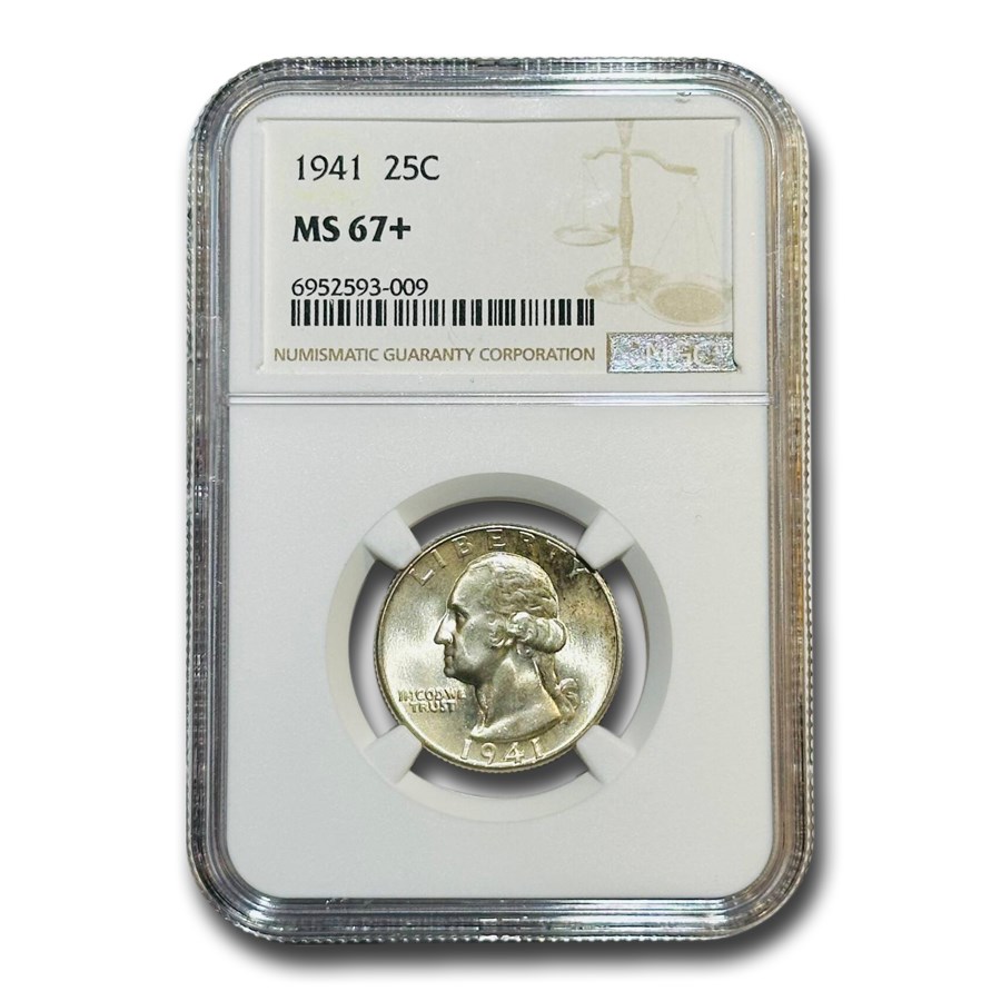 1941 Washington Quarter MS-67+ NGC