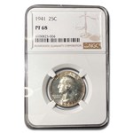 1941 Washington Quarter PF-68 NGC