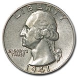 1941 Washington Quarter XF