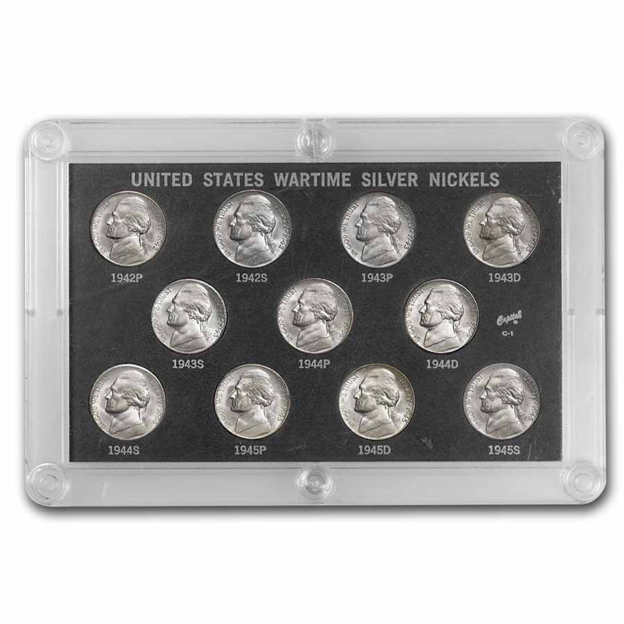 Buy 1942-1945 35% Silver Wartime Nickel Set - BU | APMEX