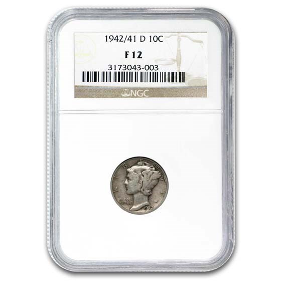 Buy 1942/41 Mercury Dime Fine-12 NGC | APMEX