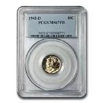 1942-D Mercury Dime MS-67 FB PCGS