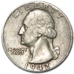 1942-D Washington Quarter Good/VF