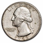 1942-D Washington Quarter XF