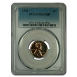 1942 Lincoln Cent PR-65 PCGS (Red)