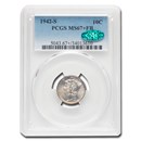 1942-S Mercury Dime MS-67+ PCGS CAC (FB)