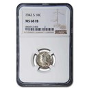 1942-S Mercury Dime MS-68 NGC (FB)