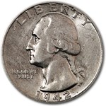 1942-S Washington Quarter AU