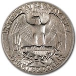 1942-S Washington Quarter AU