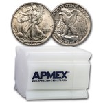 1942 Walking Liberty Half Dollar 20-Coin Roll AU