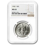 1942 Walking Liberty Half Dollar MS-63 NGC