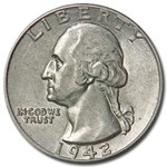 1942 Washington Quarter AU