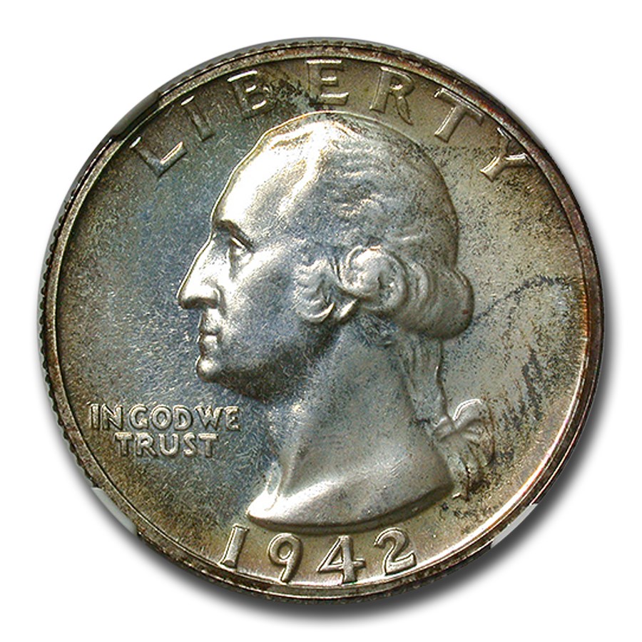 1942 Washington Quarter PF-67 NGC