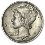 1943-D Mercury Dime BU