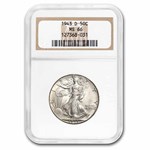 1943-D Walking Liberty Half Dollar MS-66 NGC