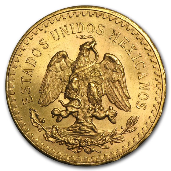 Buy 1943 Mexico Gold 50 Pesos AU | APMEX