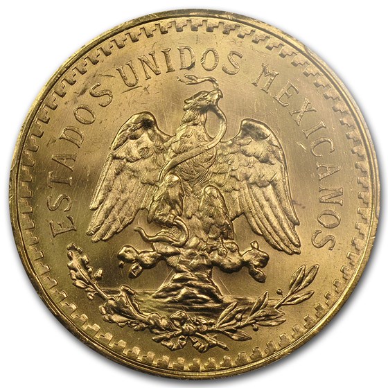 Buy 1943 Mexico Gold 50 Pesos MS-63 PCGS | APMEX