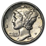 1943-S Mercury Dime AU