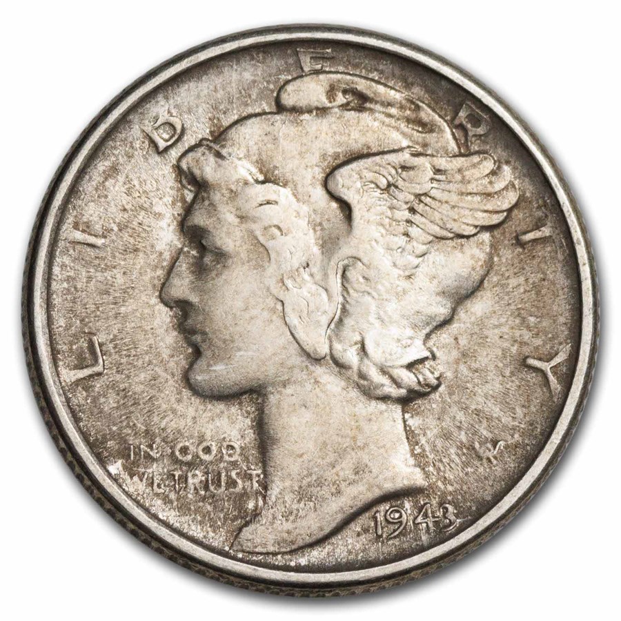 1943-S Mercury Dime BU