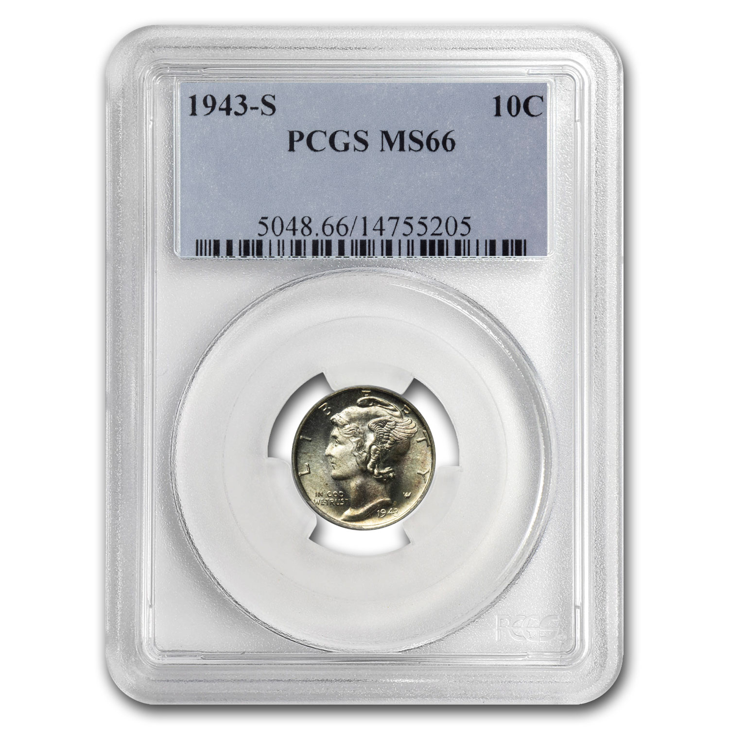 Buy 1943-S Mercury Dime MS-66 PCGS | APMEX