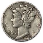 1943-S Mercury Dime XF