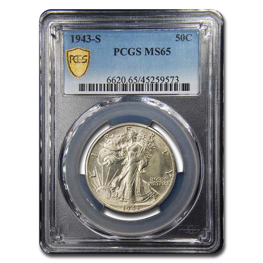 1943-S Walking Liberty Half Dollar MS-65 PCGS