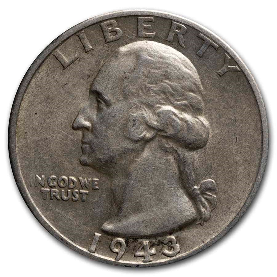 1943-S Washington Quarter AU