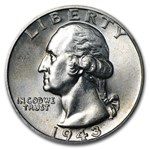 1943-S Washington Quarter BU