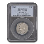 1943 Washington Quarter VF-30 PCGS (DDO FS-103 (FS-016.7))