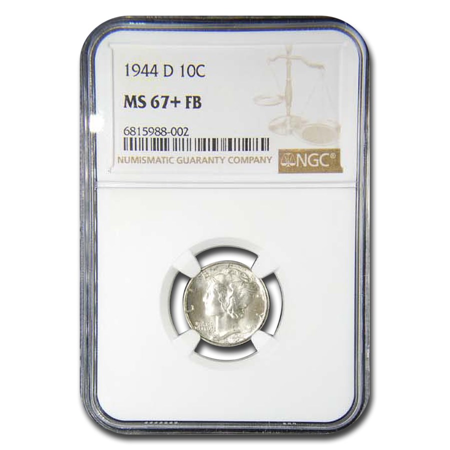 1944-D Mercury Dime MS-67+ NGC (FB)