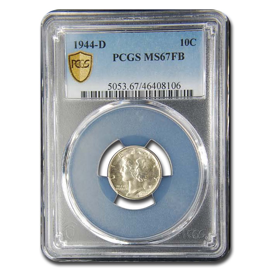 1944-D Mercury Dime MS-67 PCGS (FB)